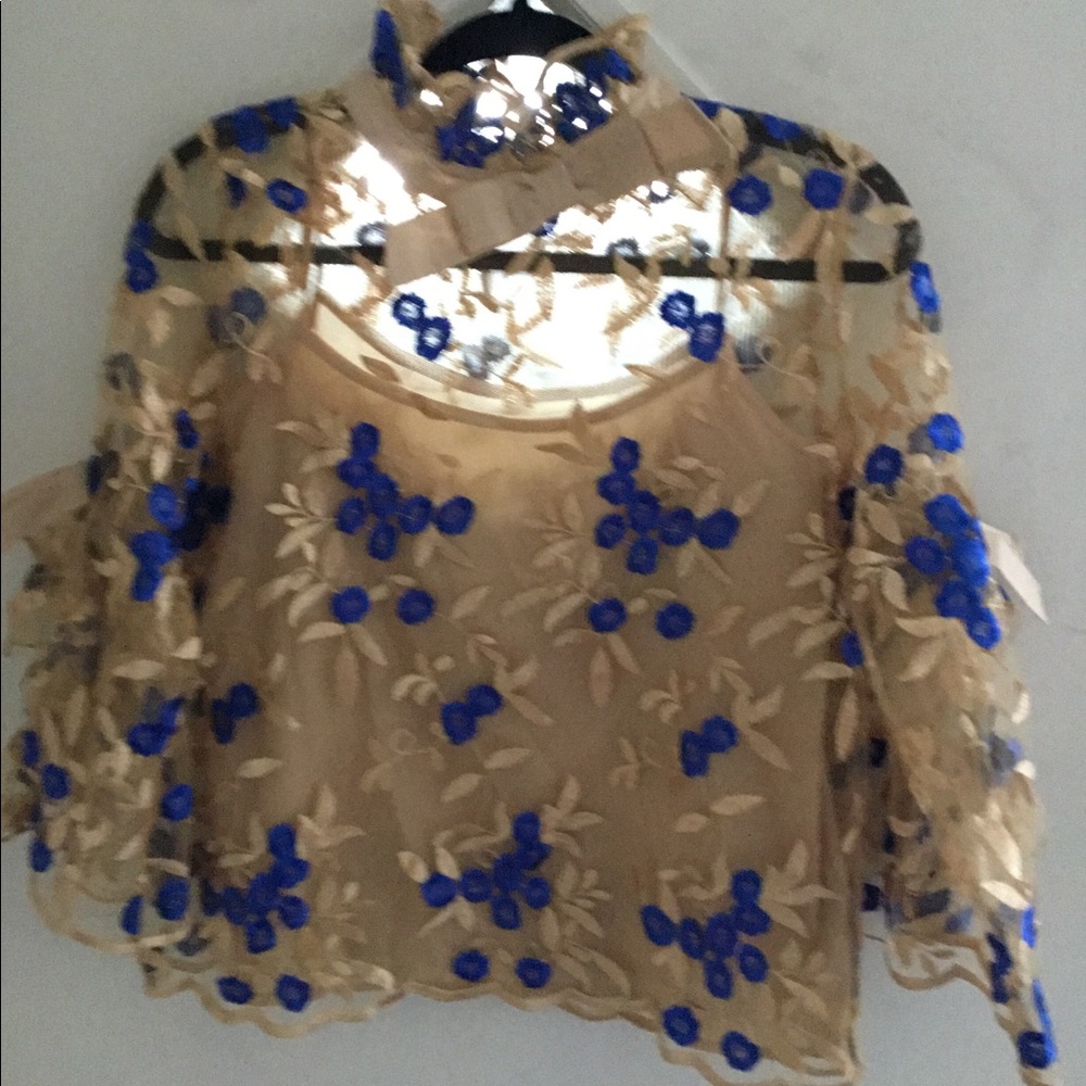 Embroidered lace blouse - Picture 3 of 8